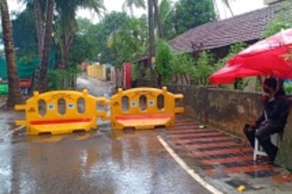 Parts of Baina, Headland  Sada cordoned off