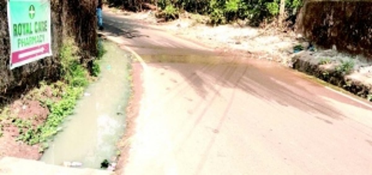 Parts of Ponda struggle with overflowing drain, shortage of water