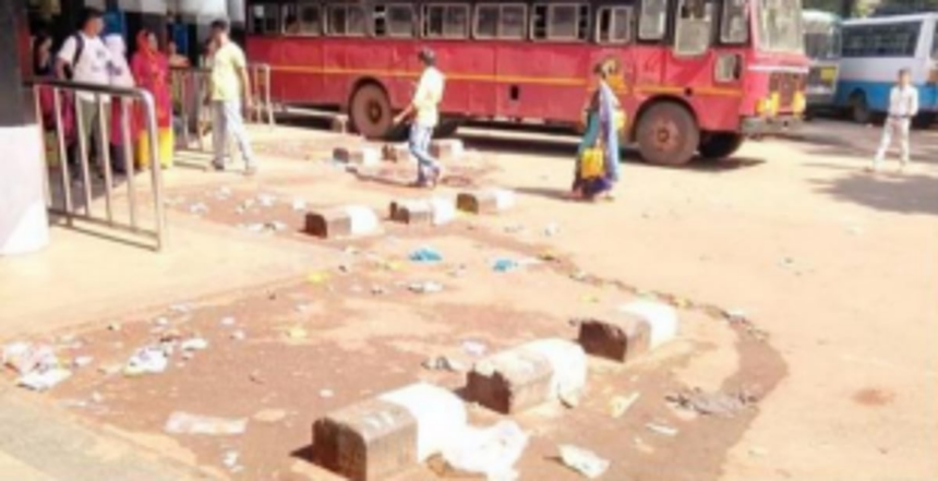 Pathetic state of Panjim Kadamba bus terminal 1 Pathetic state of Panjim Kadamba bus terminal