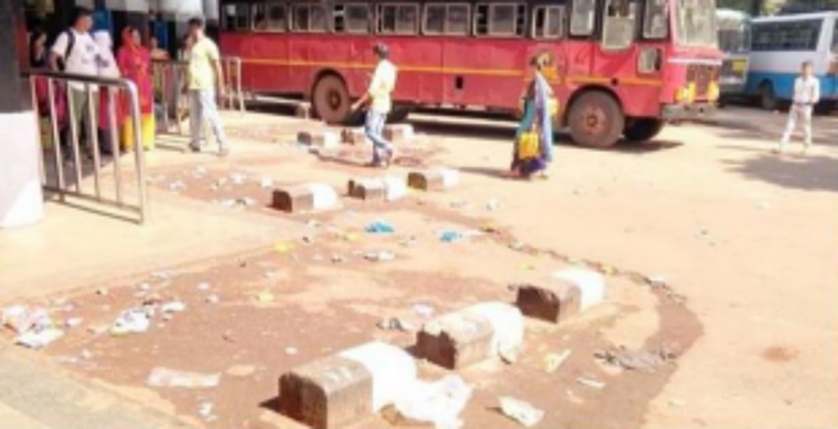 Pathetic state of Panjim  Kadamba bus terminal