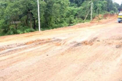 Patradevi to Porascadem highway in bad shape