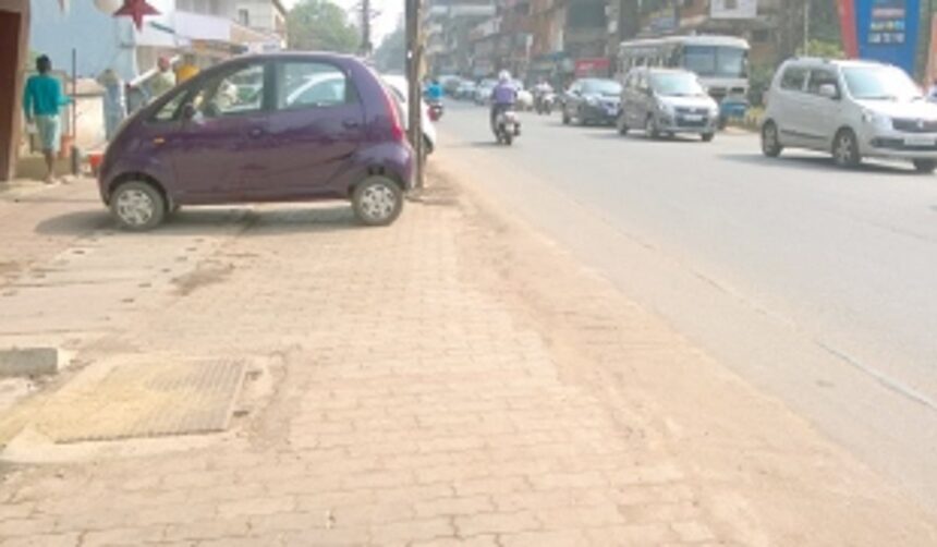 Pavement turns into parking lot in Vasco 1 Pavement turns into parking lot in Vasco