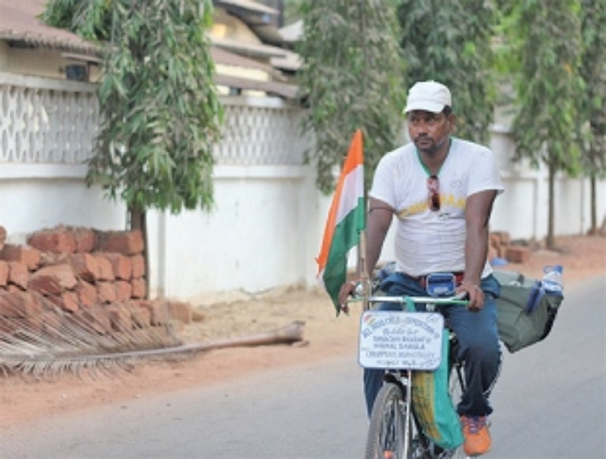 Pedalling for a cleaner country