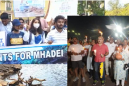 People across Goa gather to show solidarity with the Mhadei cause.