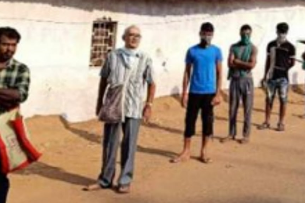 People in Vasco seen obeying social distancing, hygiene norms