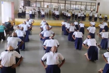 People’s HS, Panaji Marks 11th International Yoga Day with Enthusiasm