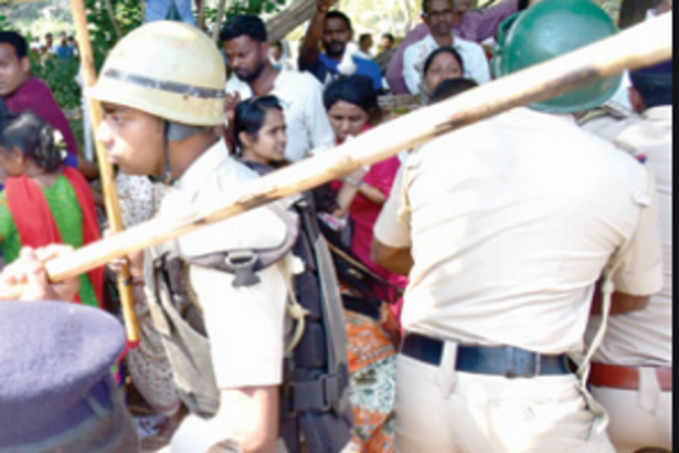 Pernem Cong condemns  lathi-charge on Tulaskarwadi, Nagzar villagers