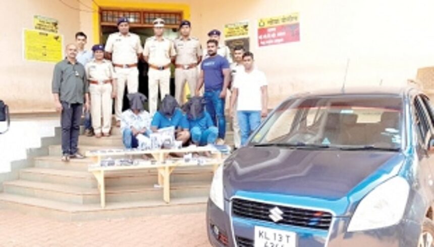 Pernem cops nab three thieves, recover stolen goods 1 Pernem cops nab three thieves, recover stolen goods