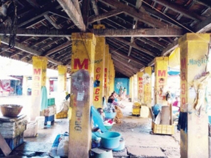 Pernem fish market is structurally unstable 1 Pernem fish market is structurally unstable