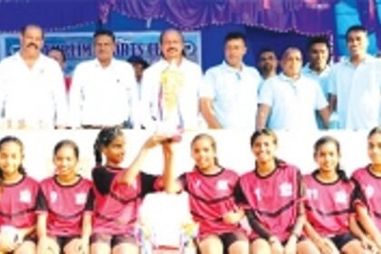 Perpetual HS Navelim U-14 women football champions