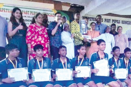Perpetual Succour Convent Navelim Clinch Sr Bernadine Memorial U-17 All-Goa Football Title