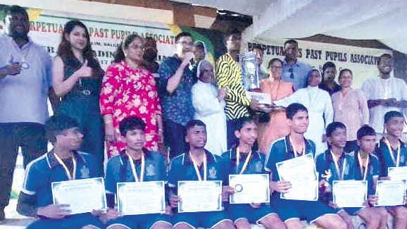 Perpetual Succour Convent Navelim Clinch Sr Bernadine Memorial U-17 All-Goa Football Title