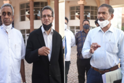 Petitioners asked to collect judgement  copies on disqualification pleas today