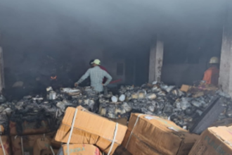 Pharmaceutical Company's Warehouse in Honda Engulfed in Massive Fire, Resulting in Million-Rupee Losses