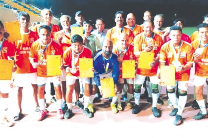 Philip Ferrao’s Screamer Secures Gold for Goa Veterans at Khelo Masters Games