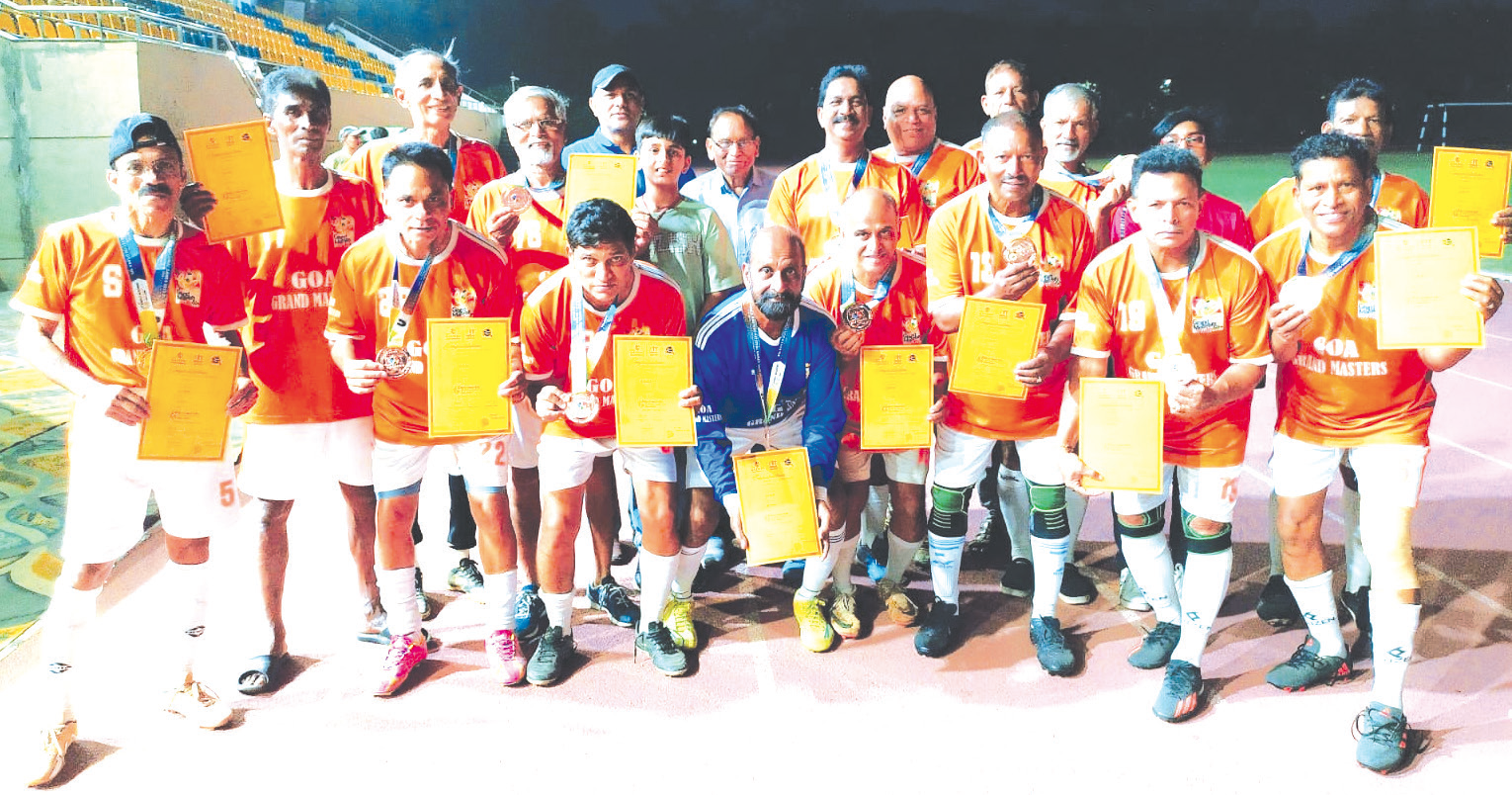 Philip Ferrao’s Screamer Secures Gold for Goa Veterans at Khelo Masters Games