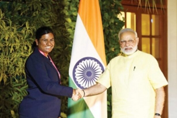 Physio Tracy Fernandes providing a healing touch to Indian eves