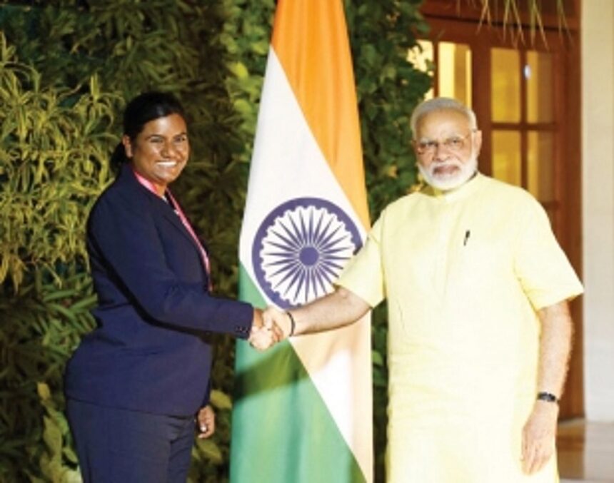 Physio Tracy Fernandes providing a healing touch to Indian eves