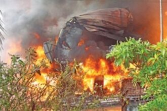 Pilerne inferno generates clouds of smoke, causes panic in North Goa