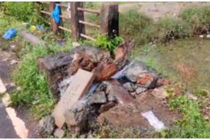 Pipeline Burst in Bastoda Near Green Park; Water Wastage Affects Hill Areas