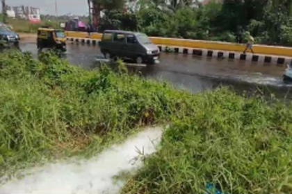 Pipeline Rupture Leads to Water Wastage on Mapusa-Calangute Road