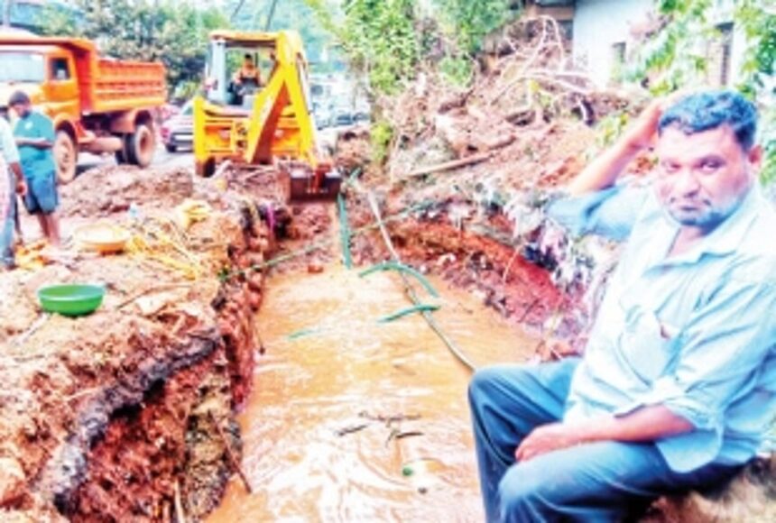Pipeline being repaired after a month