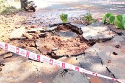 Pipeline burst at Siolim leaves MDR damaged