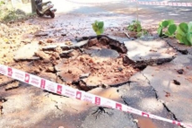Pipeline burst at Siolim leaves MDR damaged