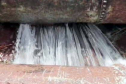 Pipeline burst results  in water wastage  at Nondurlem