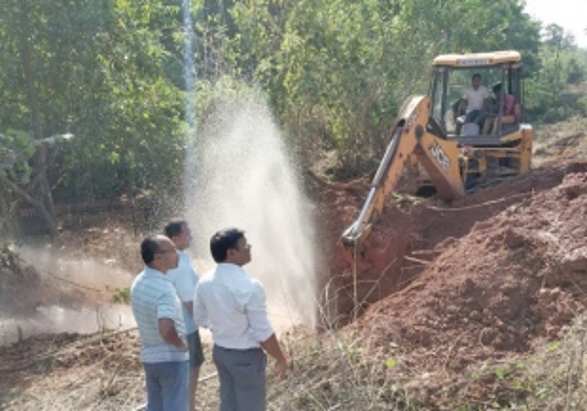 Pipeline supplying water to Salcete bursts at Cotarli; repair work taken up after 3 hours