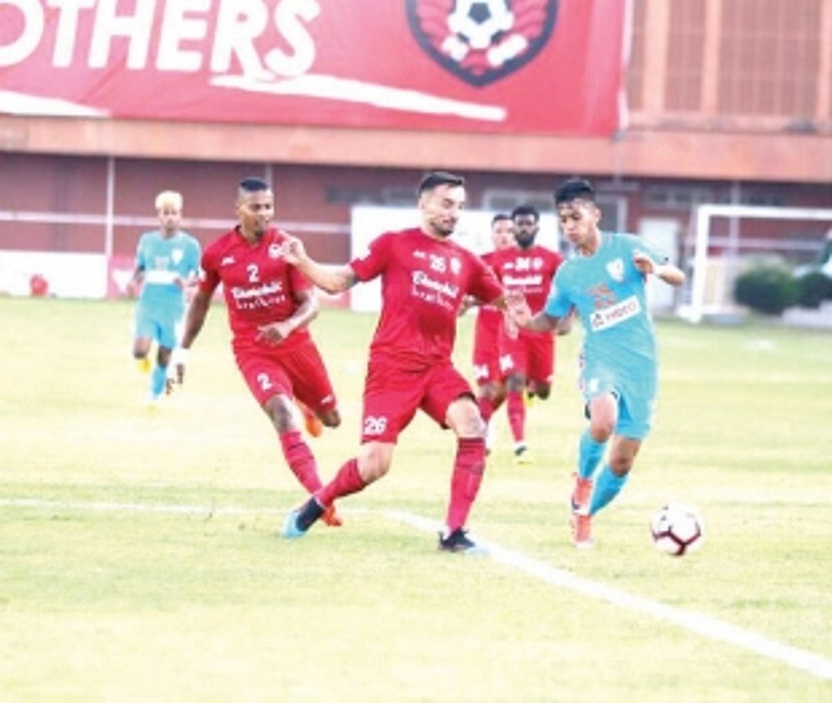 Plaza’s brace helps the Red Machines cut the gap short by two points as Chennai City FC sit atop