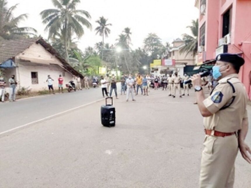 Police hold COVID awareness drive 1 Police hold COVID awareness drive