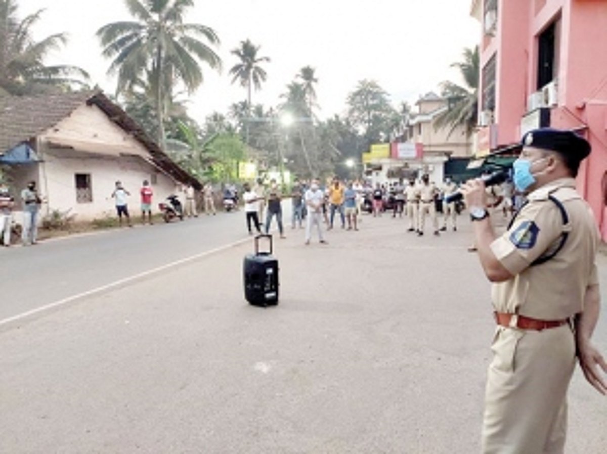 Police hold COVID awareness drive