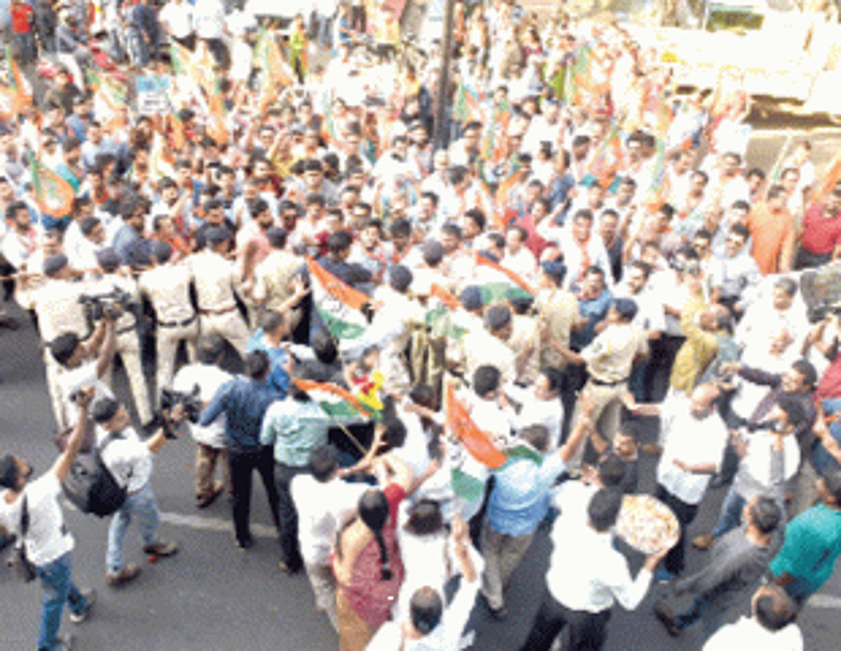 Police scrutinising videos of clash