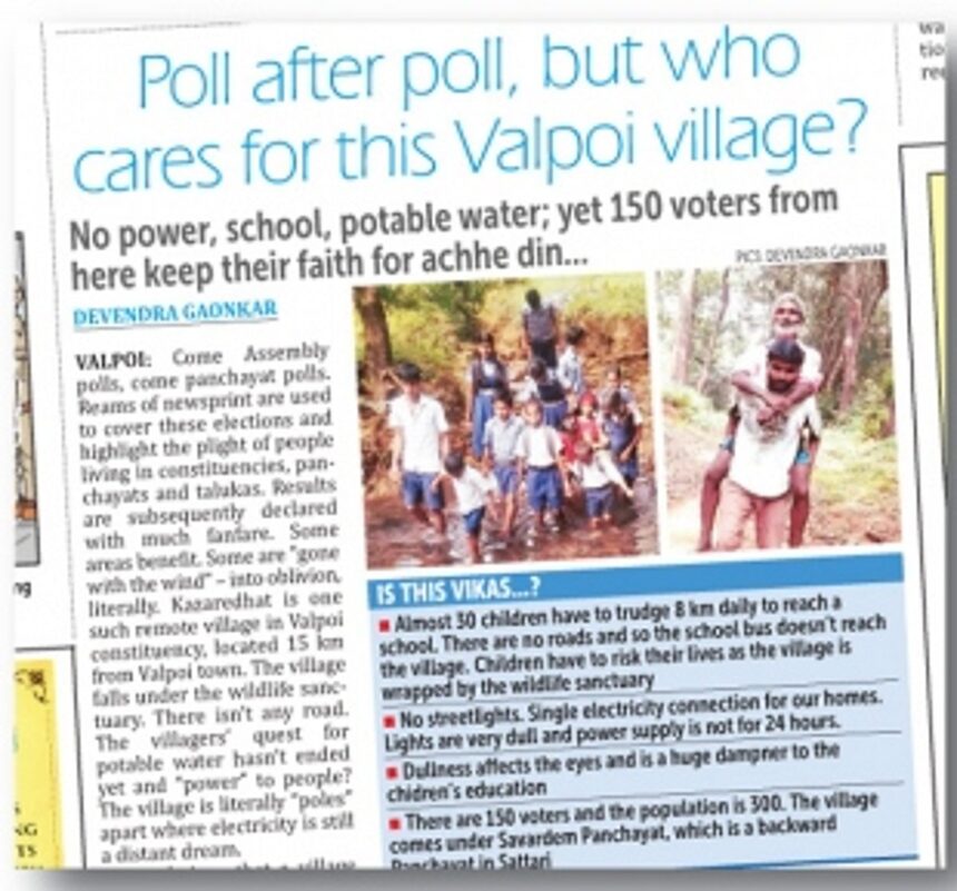 Poll after poll, but who cares for this Valpoi village