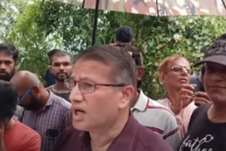 Pomburpa-Ecoxim VP, locals inspect hill cutting site in NDZ