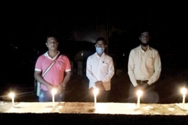 Ponda-Curti Khandepar NH stretch in darkness