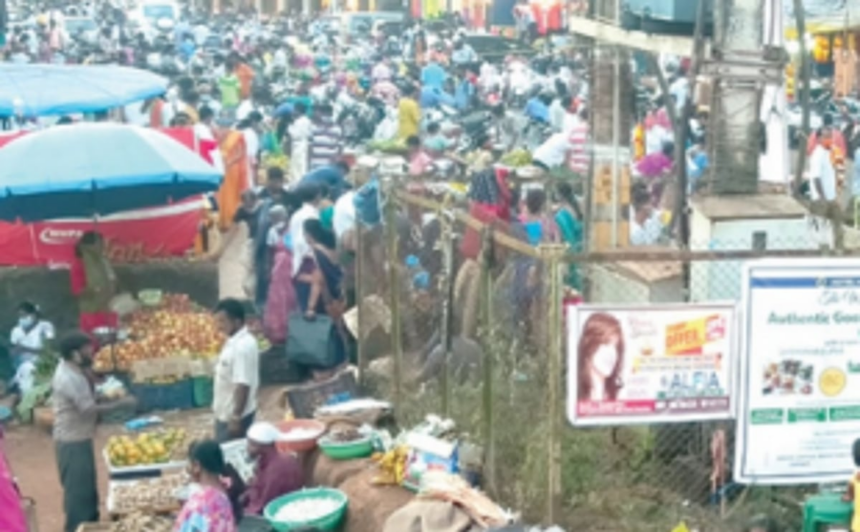 Ponda Market majorly violates ongoing curfew