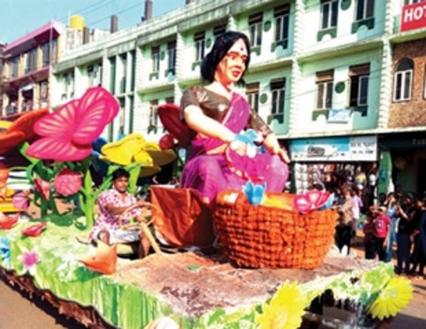 Ponda float parade on February 25