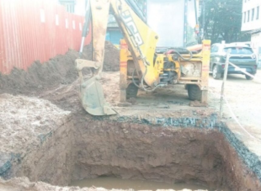 Ponda locals frustrated as Sewerage  Corp digs up freshly laid road