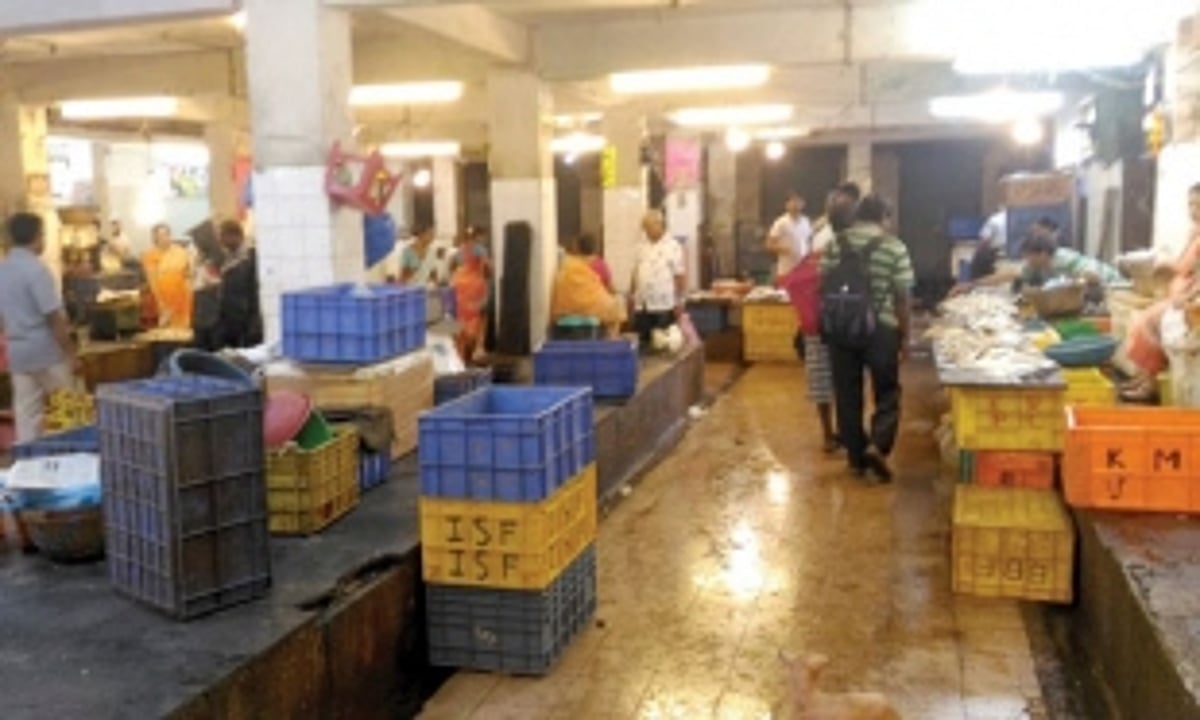 Ponda market deserted