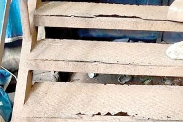 Ponda market staircase is in bad condition