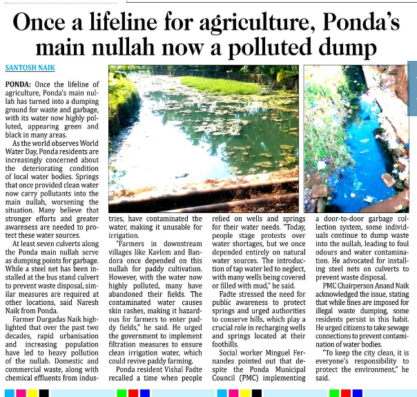 Ponda nullah set for revamp