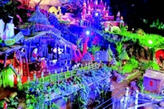 Ponda shines bright with Christmas cheer: Artistic cribs illuminate the festive season