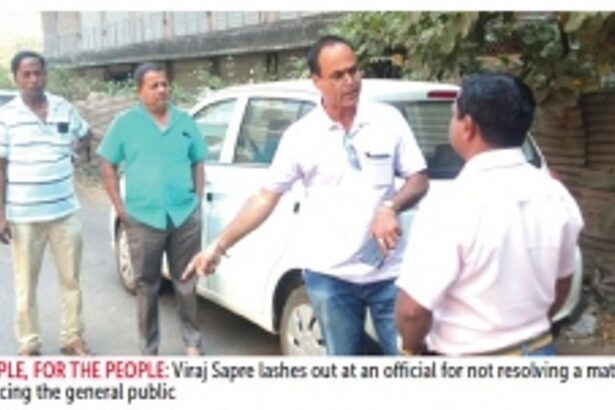 Ponda’s very own Singham makes officials sit up & take notice