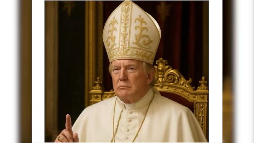Pope Trump? White House shares AI image of US President Donald Trump in papal robes 1 Pope Trump? White House shares AI image of US President Donald Trump in papal robes