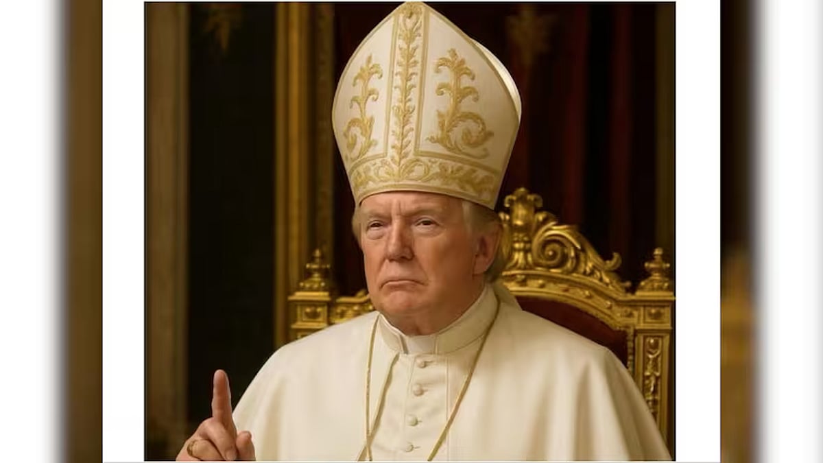 Pope Trump? White House shares AI image of US President Donald Trump in papal robes