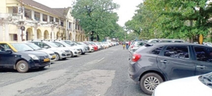 Port Town has just no parking space, locals park their woes instead