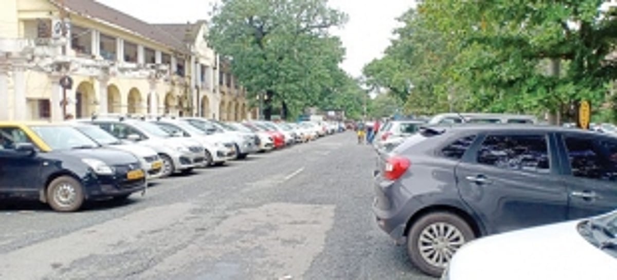 Port Town has just no parking space, locals park their woes instead