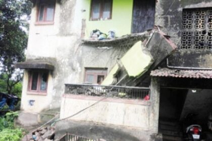 Portion of balcony at GMC quarters falls